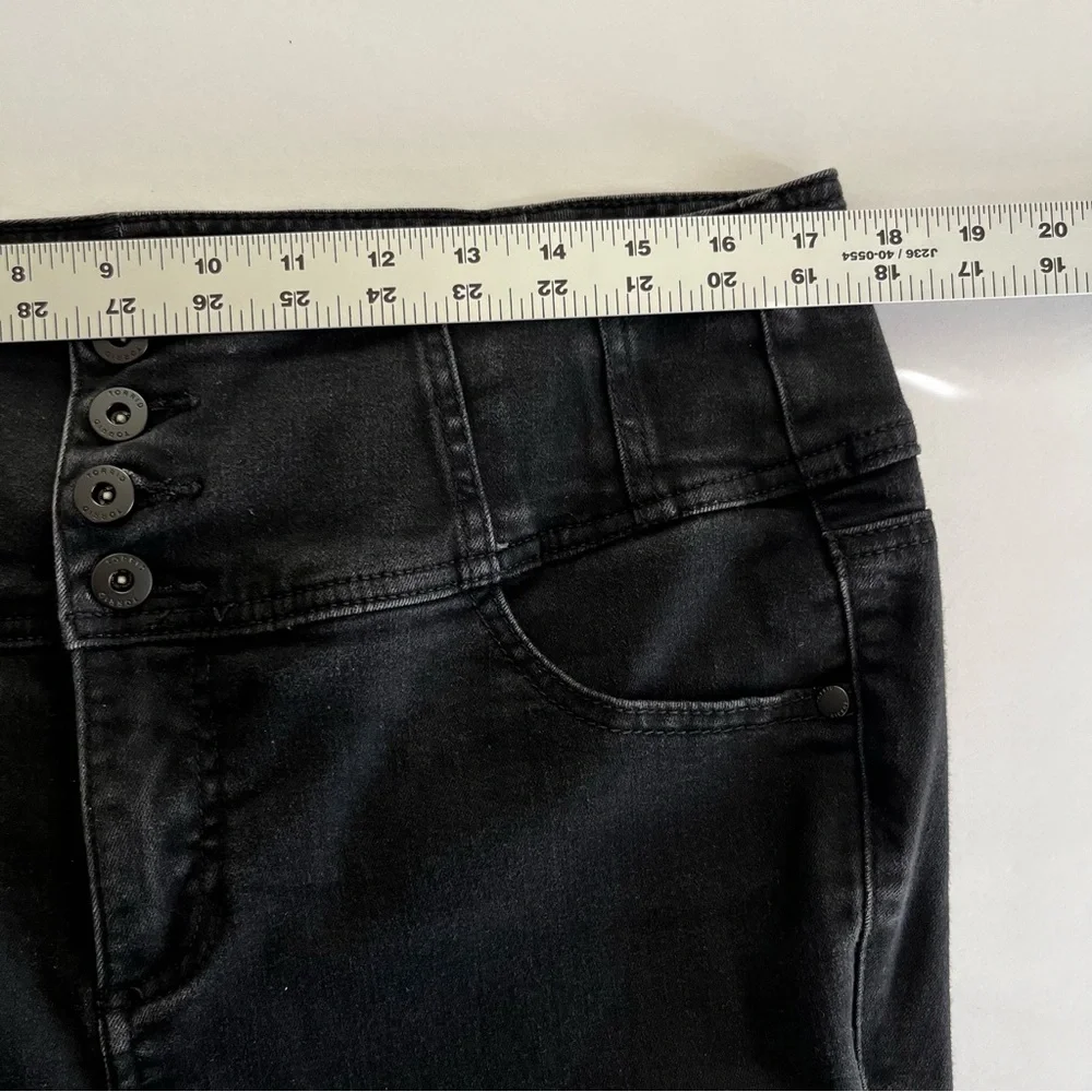 Torrid Feel the Fit Skinny Jeans Women's 14R Black High Rise Button Fly - Picture 12 of 12
